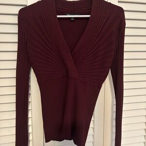 INC Women's Sweater, Burgundy, size small